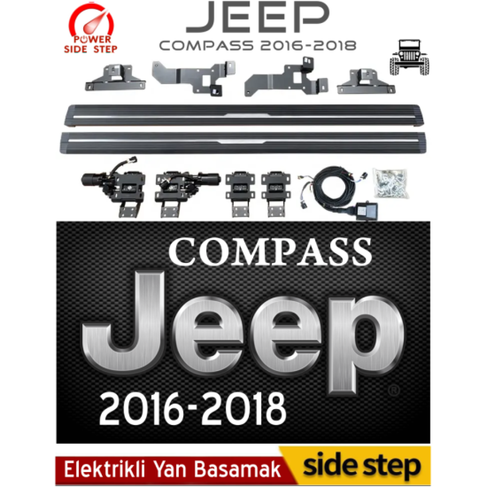 Jeep Compass Otomatik Elektrikli Yan Basamak 2016 2017 2018