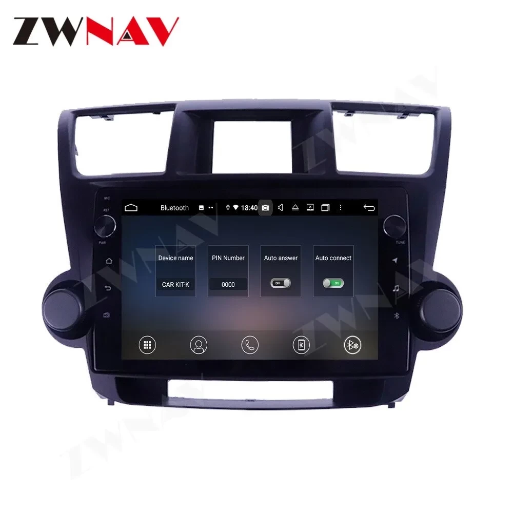 Toyota Highlander (2009-2013) Android Multimedya ve Navigasyon Sistemi