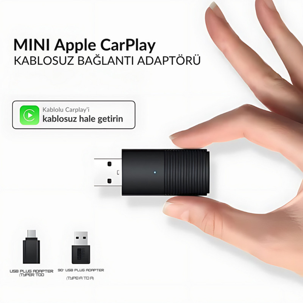 Dark Mini Pro Araç Kiti Kablosuz/Wireless Apple Carplay Adaptörü