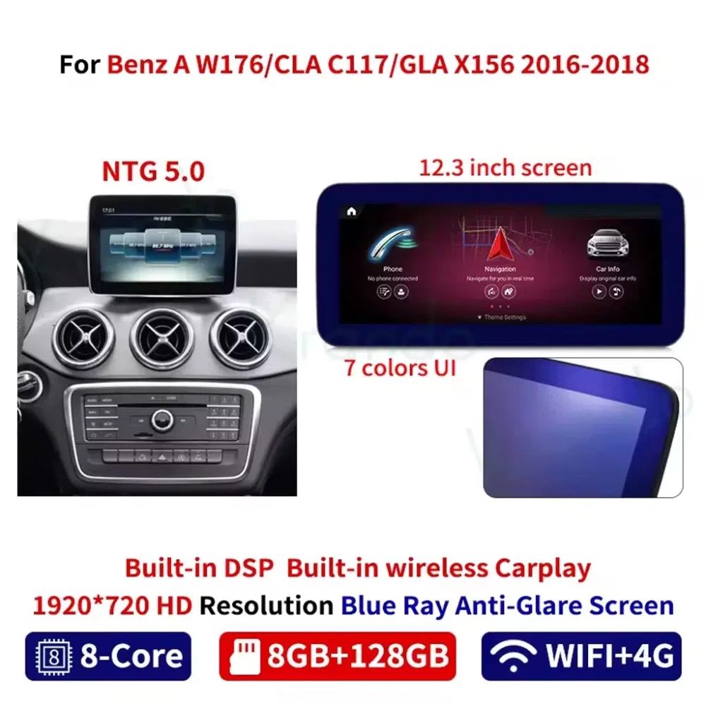 Mercedes-Benz A-Serisi W176 Android Multimedya Sistemi 2012-2018