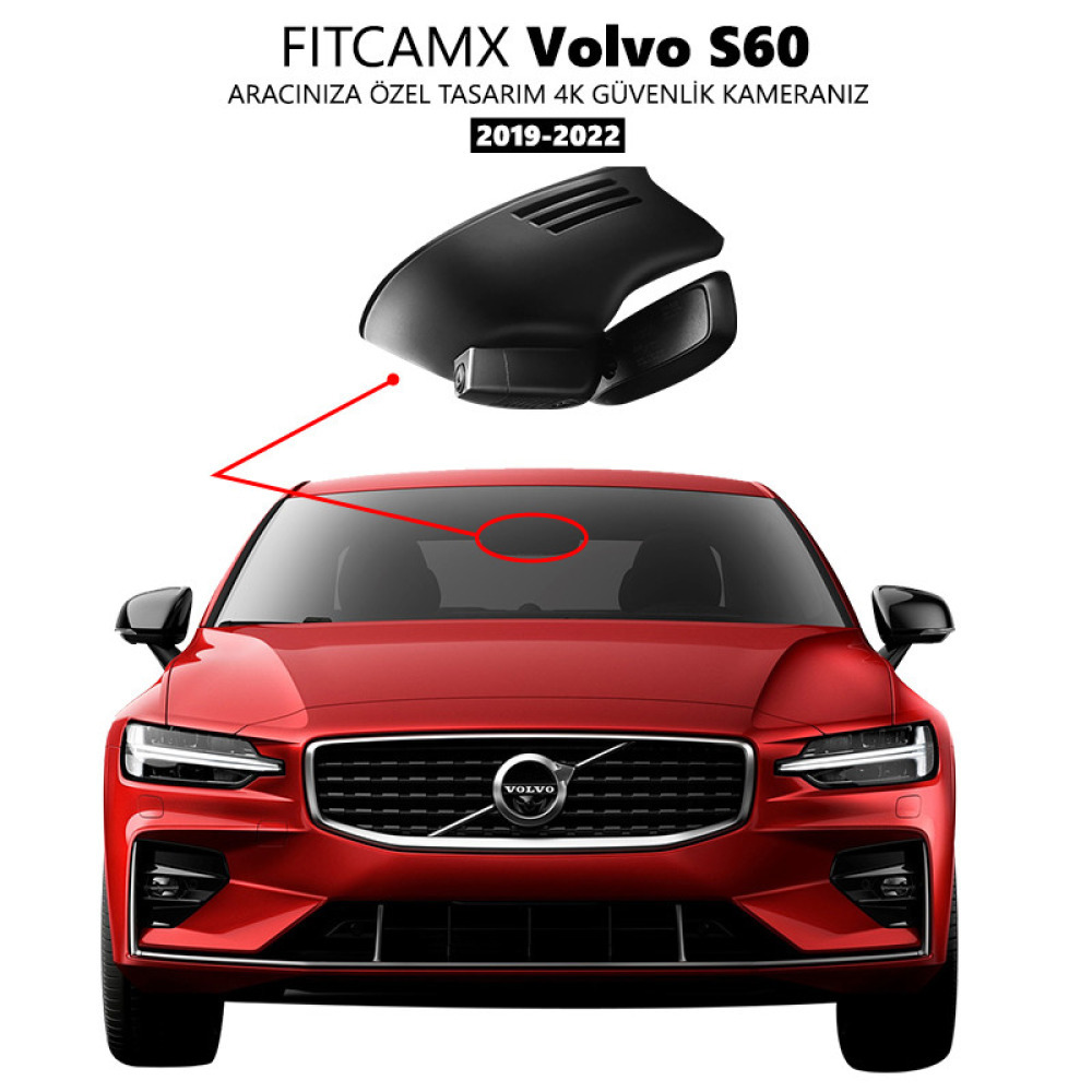 Volvo S60 Modele Özel 4K Araç Kamerası (2019-2022)