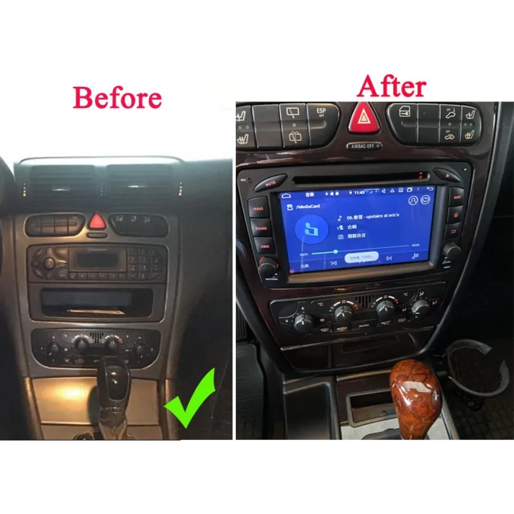 Mercedes-Benz C/CLK/G-Class (W203, W209, W463) İçin Android Multimedya & Navigasyon Sistemi