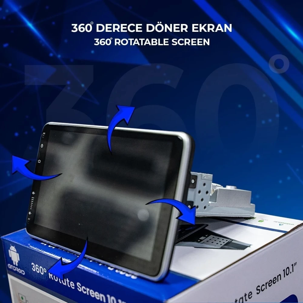 Üniversal Multimedya 360 Dönen EKran 4+64Gb Carplay+And.Auto