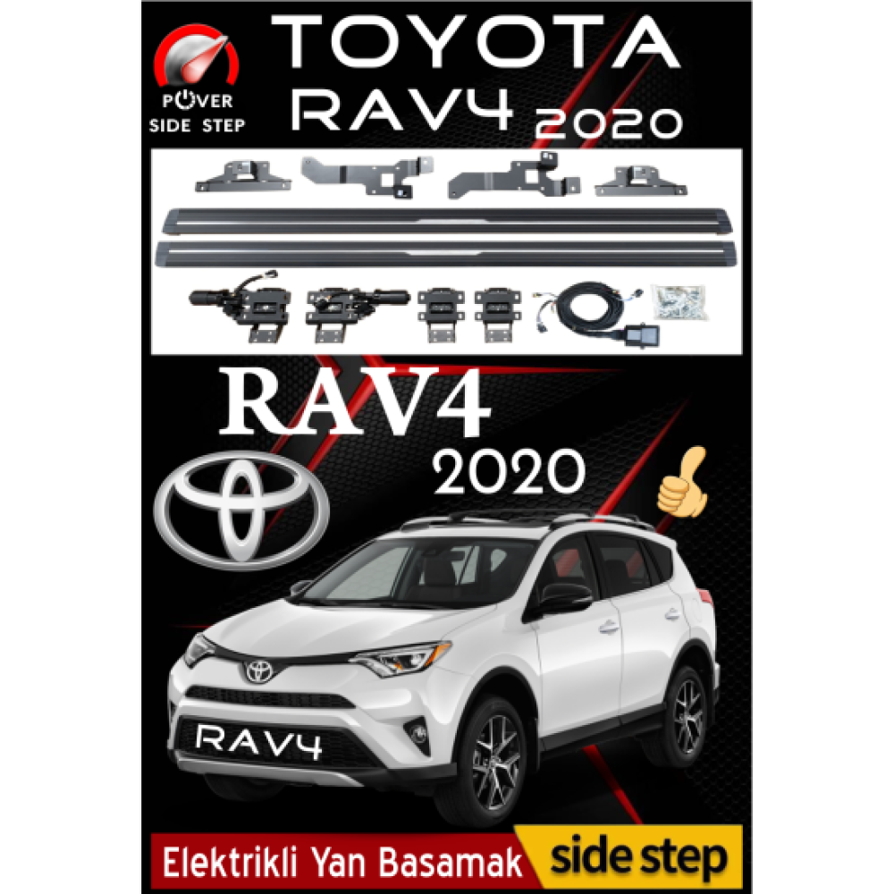 Toyota RAV4 2020 Otomatik Elektrikli Yan Basamak