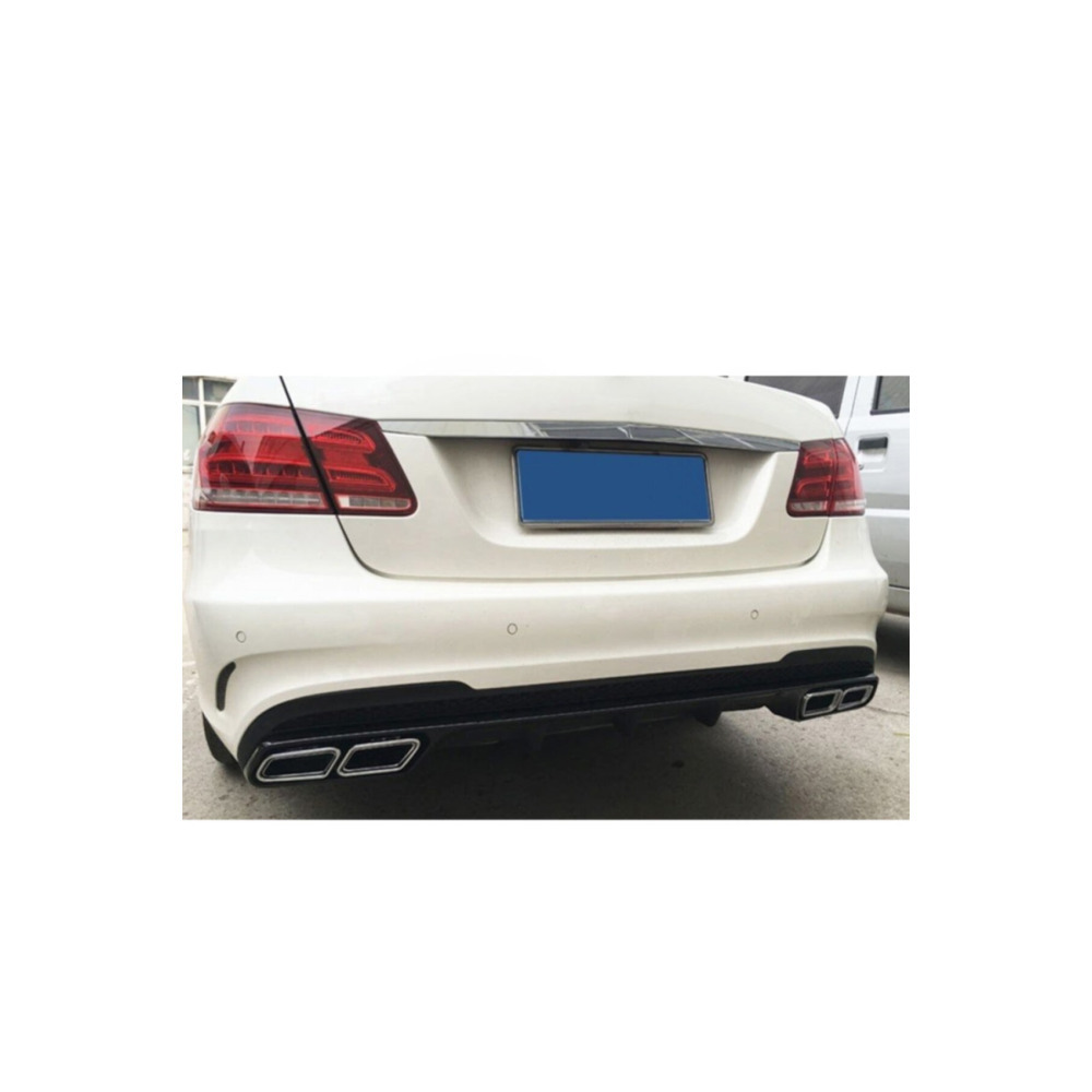 Mercedes W212 İçin Uyumlu E63 Difüzör & Egzoz Seti ( Silver Egzoz İle ) 2013-2016