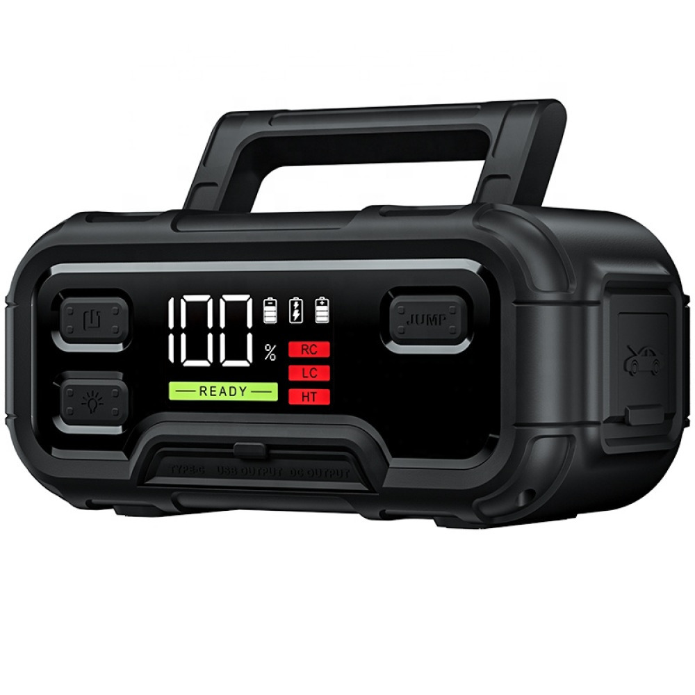 AVAPOW A68 H6 Ultra Güçlü Taşınabilir Araç Akü Takviye Cihazı Zorla Çalıştırma İşlevli (Bitmiş Aküyü Çalıştıran) (Force Start) Özellikli Acil Durum Kiti Jump Starter Dev Güç Enerji 12V Hızlı Şarj İstasyonu Power Bank 32000