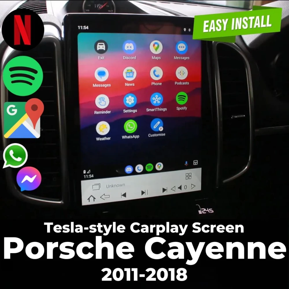 Porsche Cayenne Tesla Ekran 2011-2018