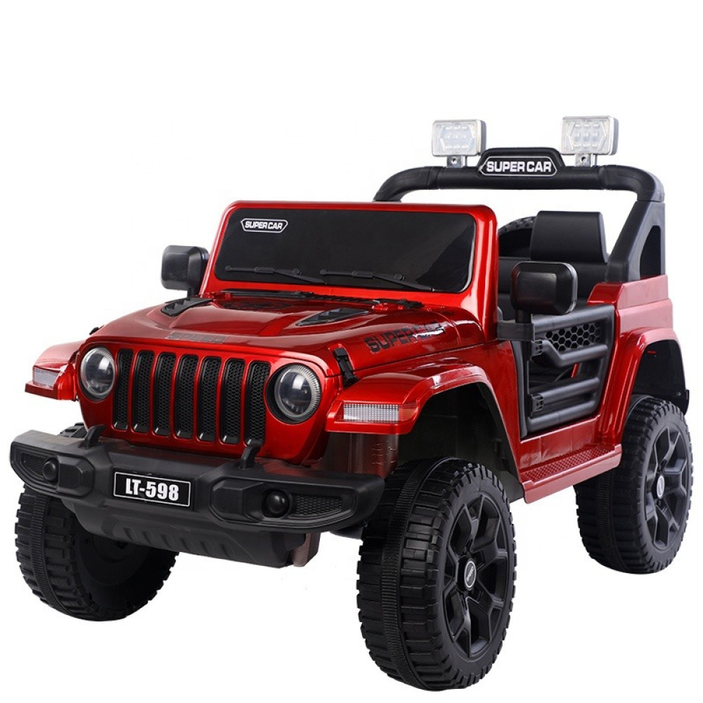 12V Mega-Wheel 4x4 SUV - Gerçek Kauçuk Lastikli, 4 Motorlu Çekiş, Çift Kişilik Geniş Koltuklu ve 2.4G Uzaktan Kumandalı Arazi Canavarı