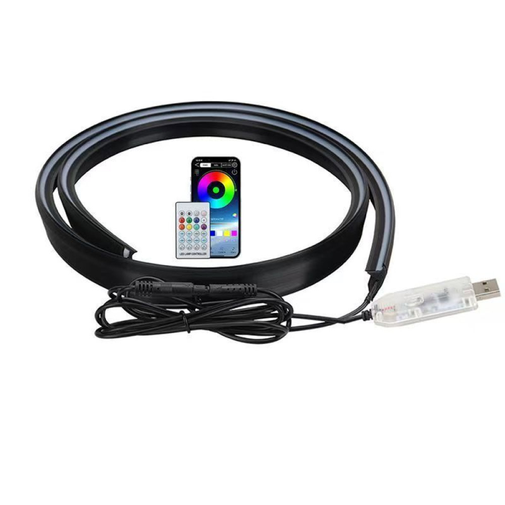 Ambiyans Araç Çevre Conta Şeridi-RGB Fantazi Işık-64 Renk LED-APP Kontrollü-İç Ortam Atmosfer Aydınlatma-4 Metre