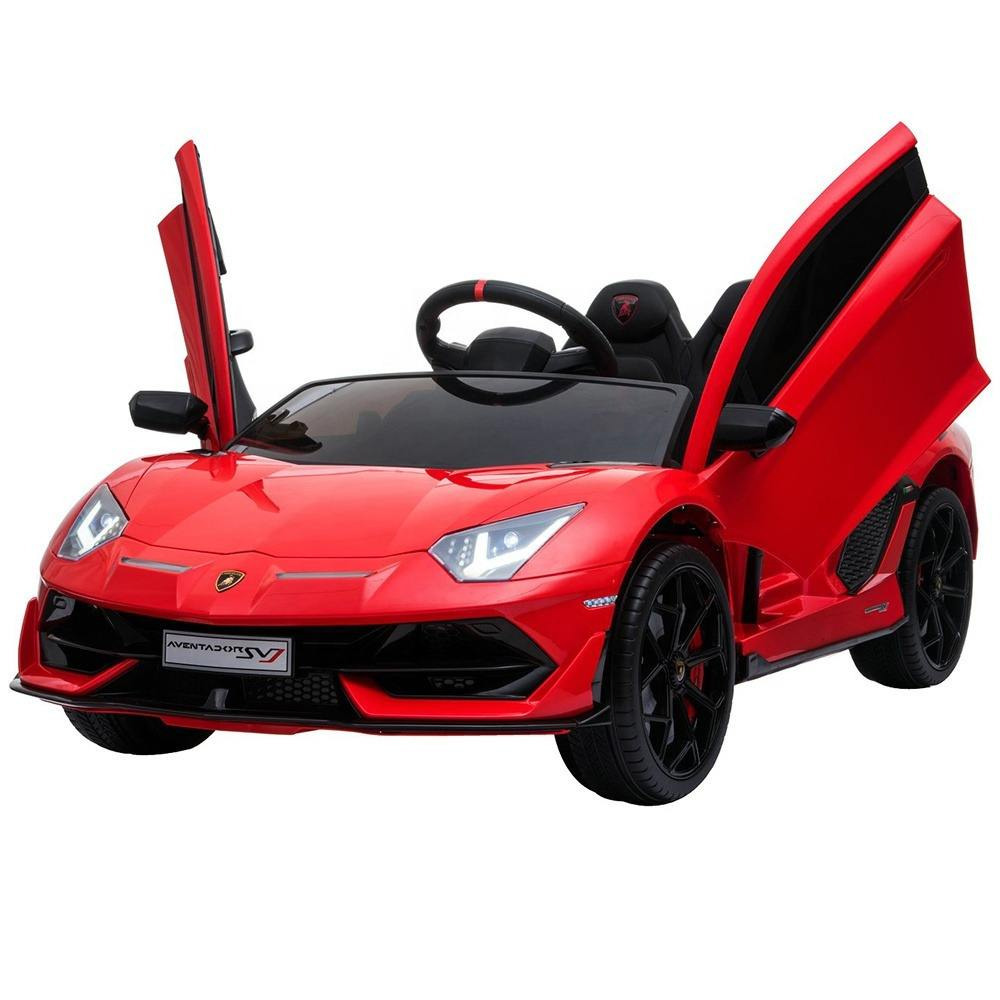 Aventador SVJ - Makas Kapılı, Dev Kanatlı, 12V Çift Motorlu ve Lisanslı Akülü Lamborghini
