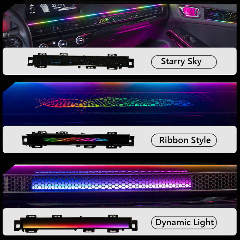 Honda Civic Araç içi Ambiyans RGB Led Trim Aydınlatma 2022 2023