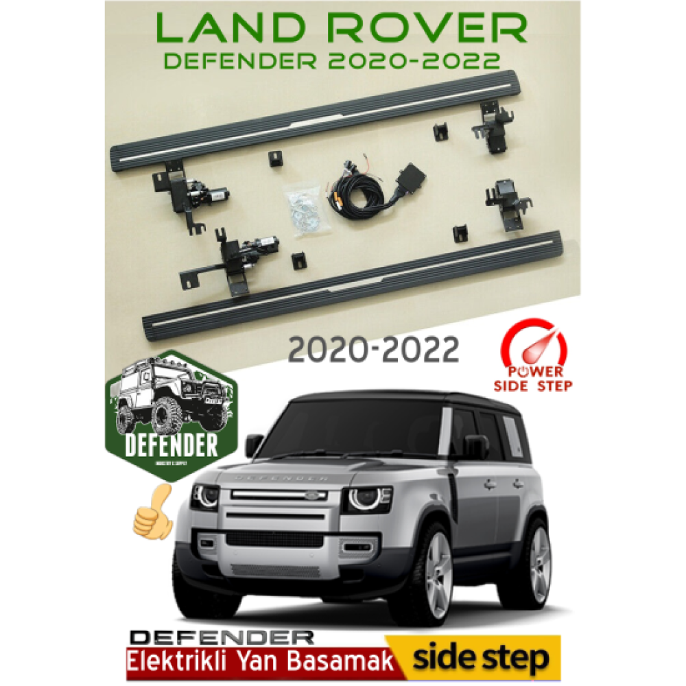 Land Rover Defender Otomatik Elektrikli Yan Basamak 2020-2022