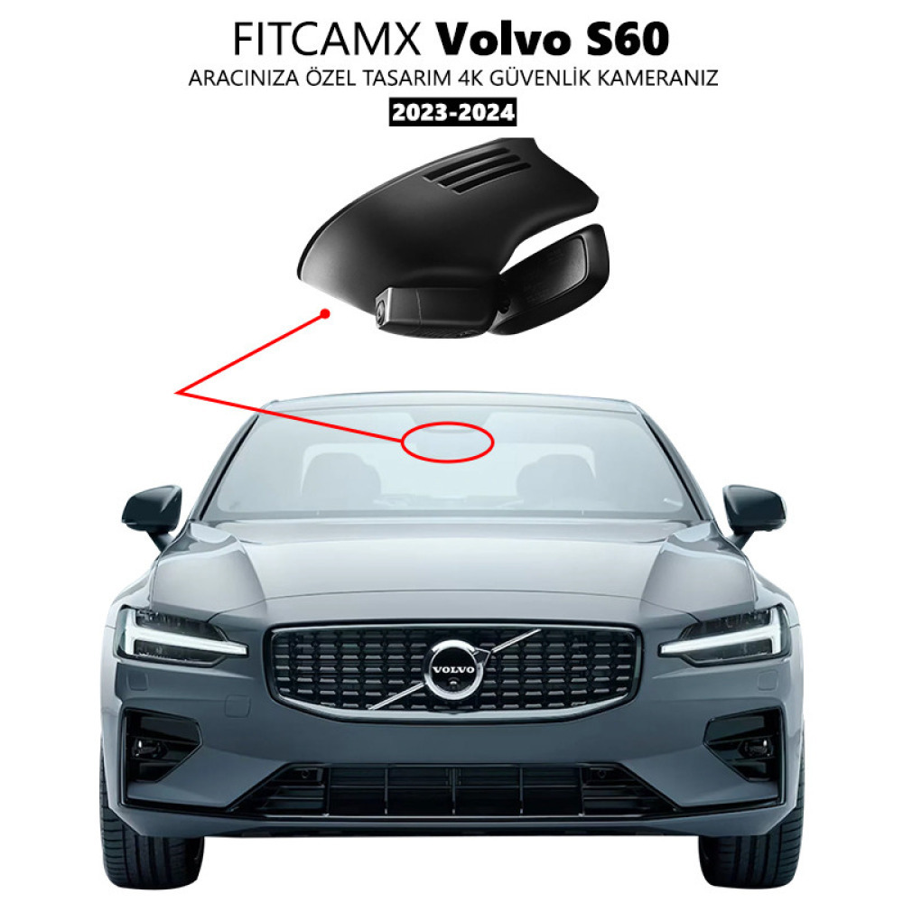 Volvo S60 Modele Özel 4K Araç Kamerası (2023-2024)