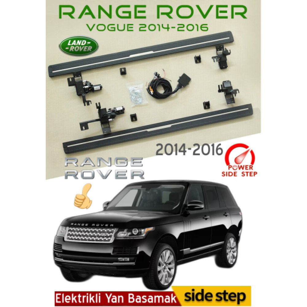 Range Rover Vogue Otomatik Elektrikli Yan Basamak 2014-2016