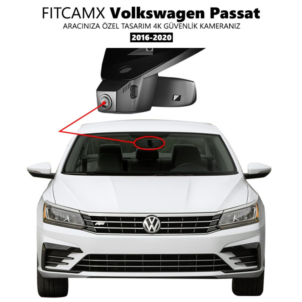Volkswagen Passat (B8) Modele Özel 4K Araç Kamerası (2016-2020) (Model A)