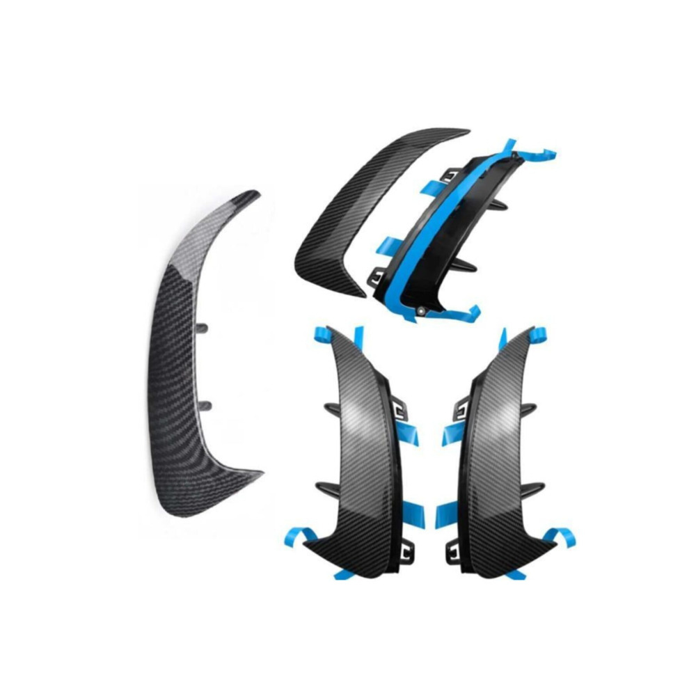 Mercedes A Serisi 2019+ W177 İçin Uyumlu Arka Tampon Bıçakları 2 Parça Karbon