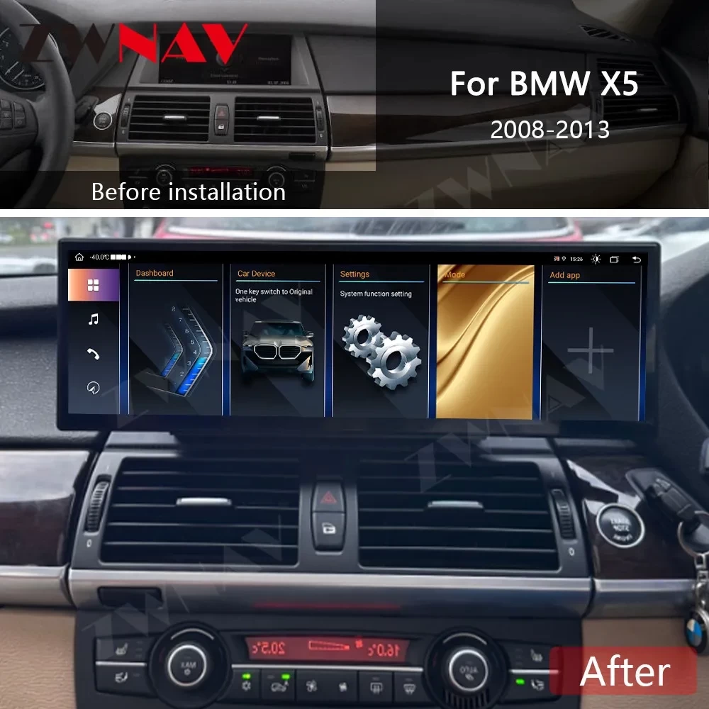 BMW X5 (E70/F15) & X6 (E71/F16) Android 13.0 Ultra Geniş 14.9 inç Profesyonel Multimedya Sistemi