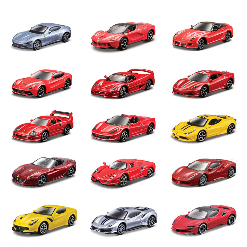 Ferrari Serisi 1:64 Diecast Model Araba Koleksiyonu Daytona SP3 LaFerrari ve F40 Koleksiyonluk Metal Araçlar