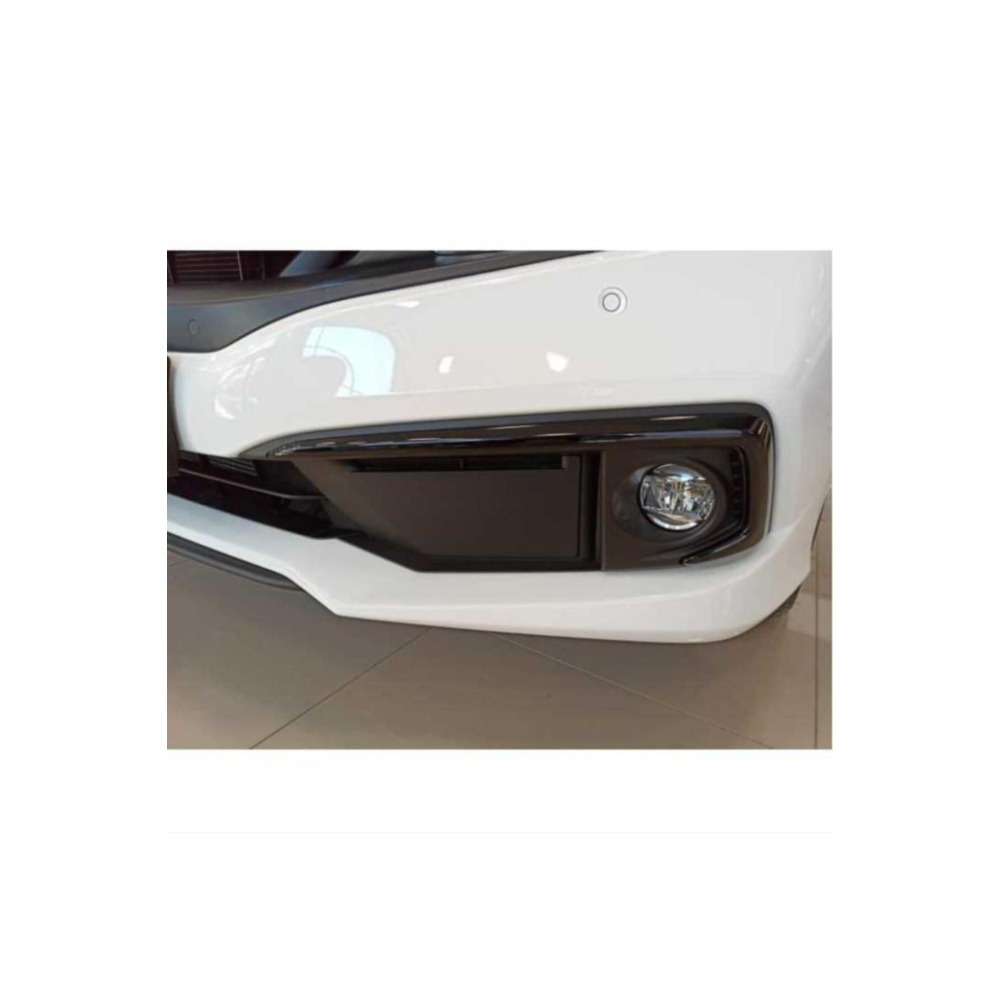 Honda Civic İçin Uyumlu FC5 Ön Sis Kaşı Kaplaması Piano Black ( Makyajlı Kasa ) 2019-2021
