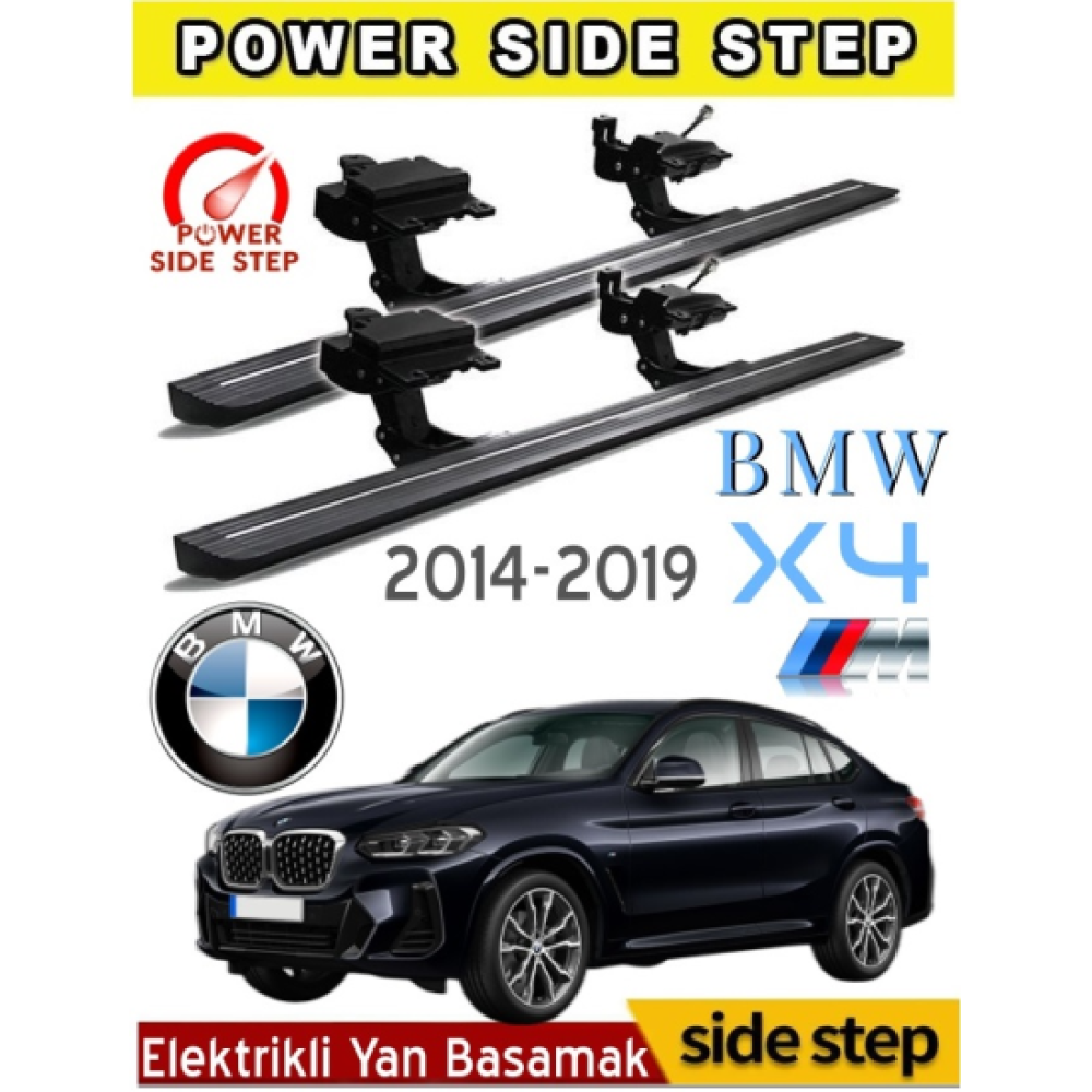 BMW X4 2014-2019 Otomatik Elektrikli Yan Basamak