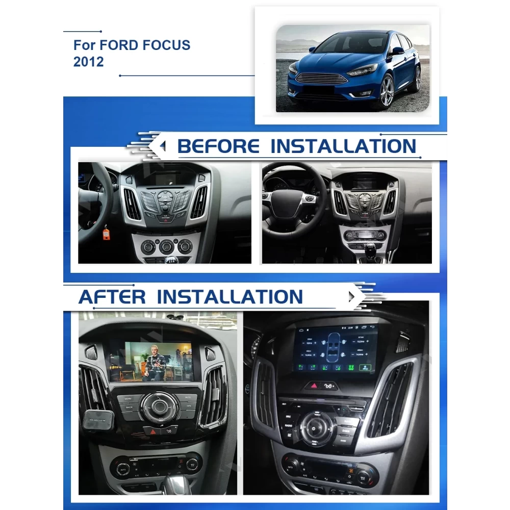 Ford Focus (2012-2017) Android 14.0 Multimedya ve Navigasyon Sistemi