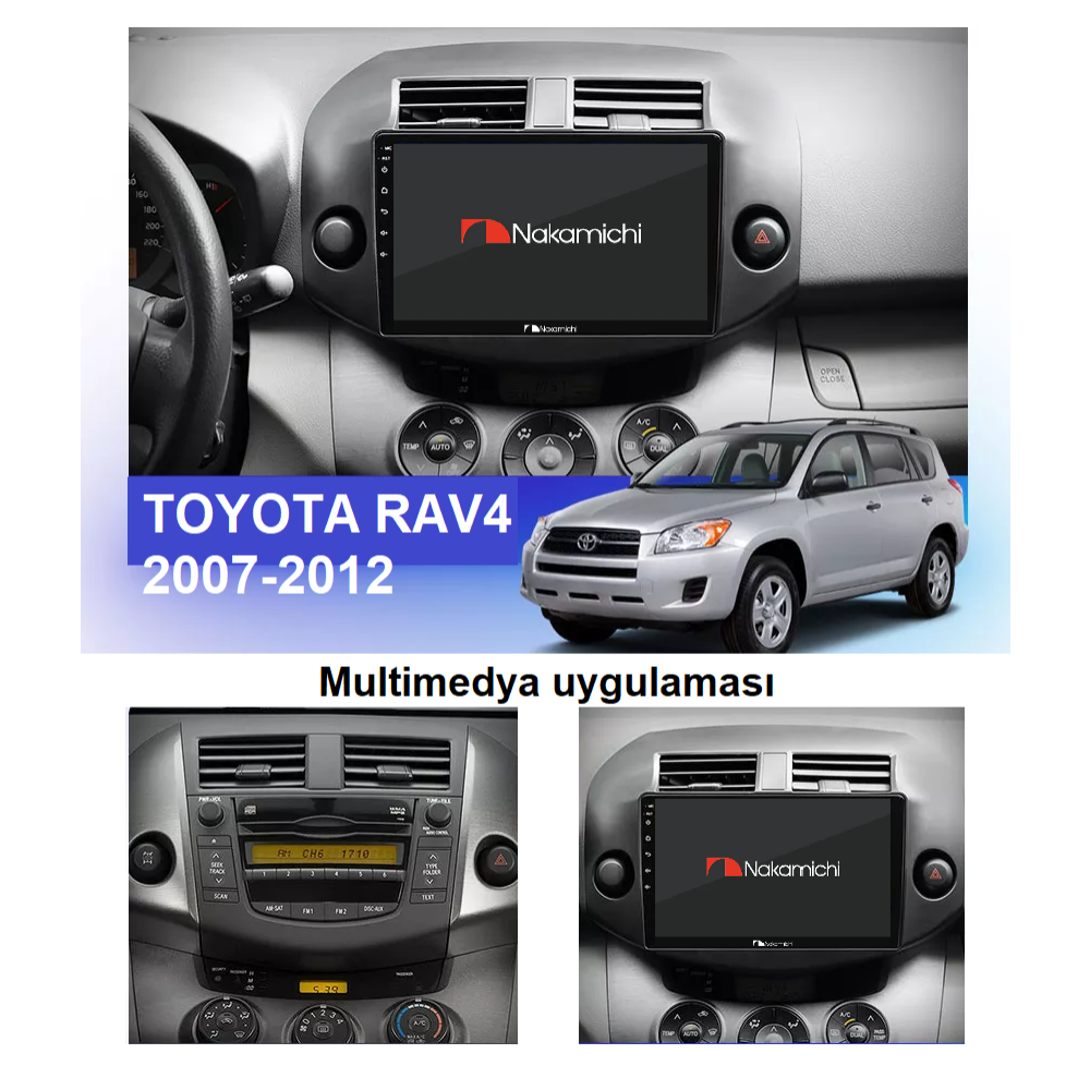 Toyota RAV4 (2007-2012) | Android Multimedya Navigasyon Sistemi