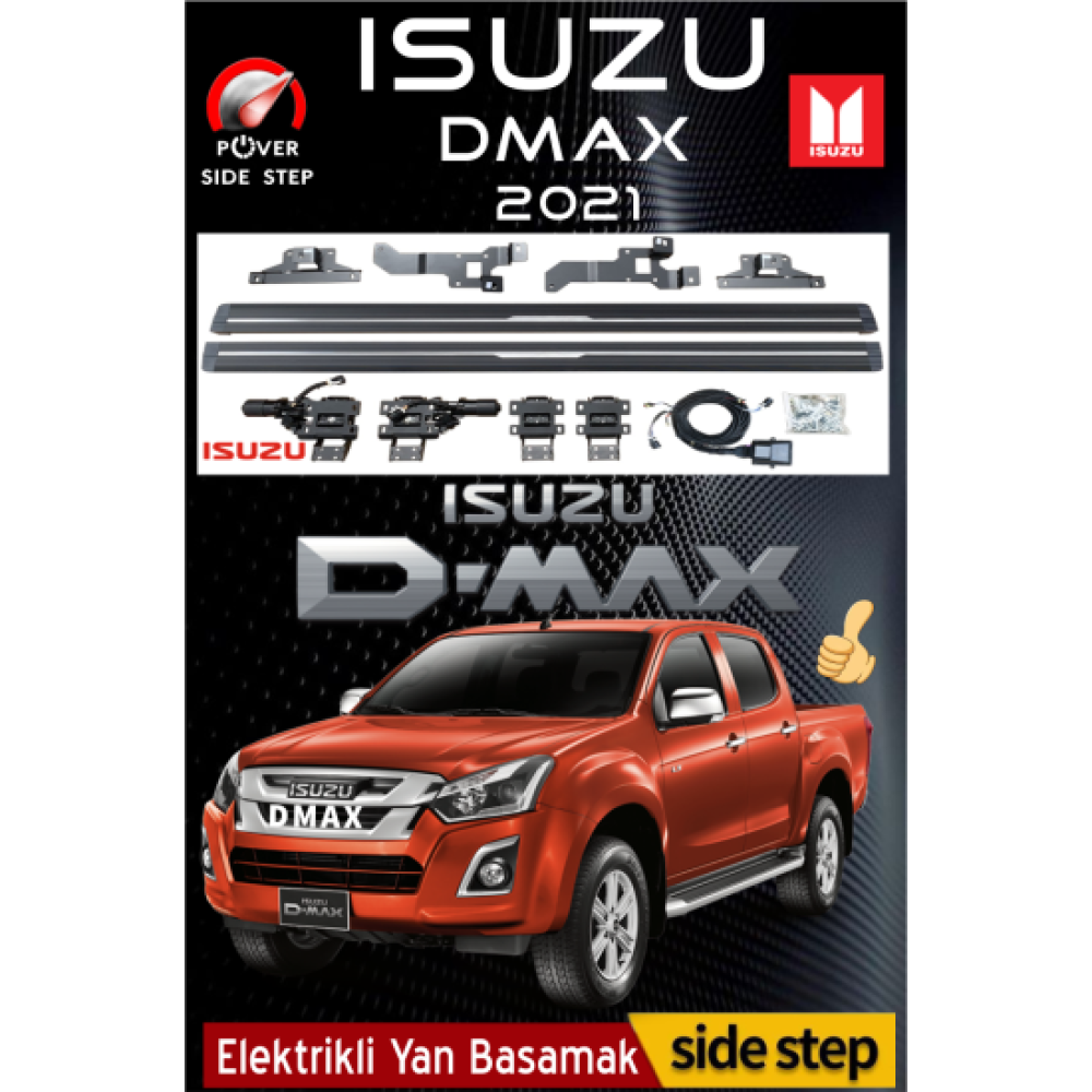 Isuzu Dmax 2021 Otomatik Elektrikli Yan Basamak