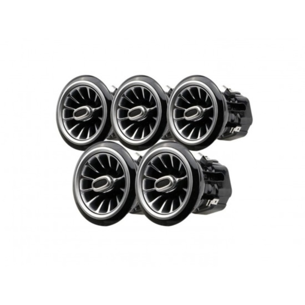 Mercedes W176 A  W117 CLA W156 GLA Air Vent Havalandırma Menfez Seti Led Ambians Atmosfer 64 Renk App Kontrol