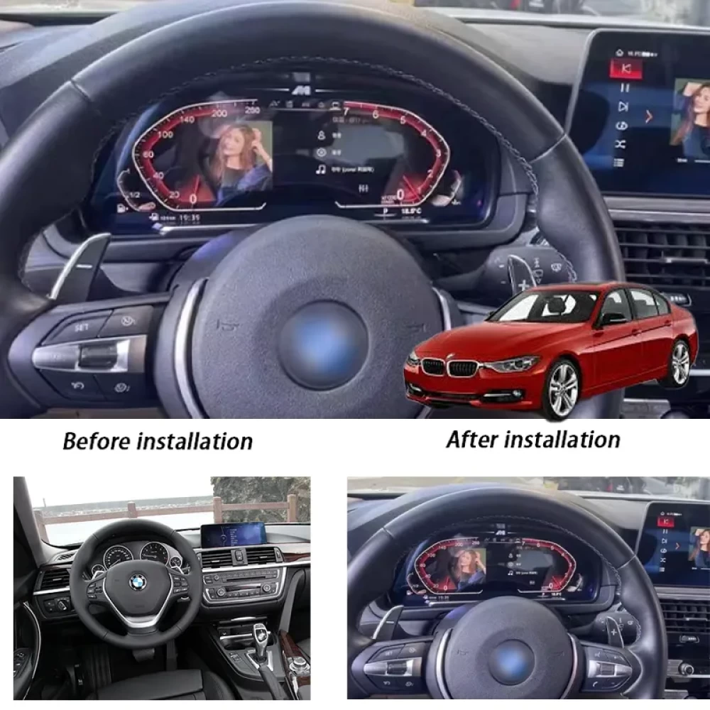 BMW 3 Serisi GT (F34) Hayalet Gösterge - 12.3 İnç Dijital Dashboard (2013–2020)