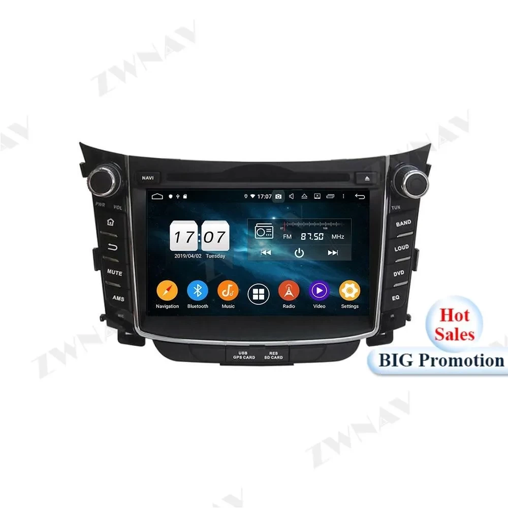 Hyundai i30 / Elantra GT (2012+) Android 14.0 Kablosuz CarPlay & Multimedya Sistemi