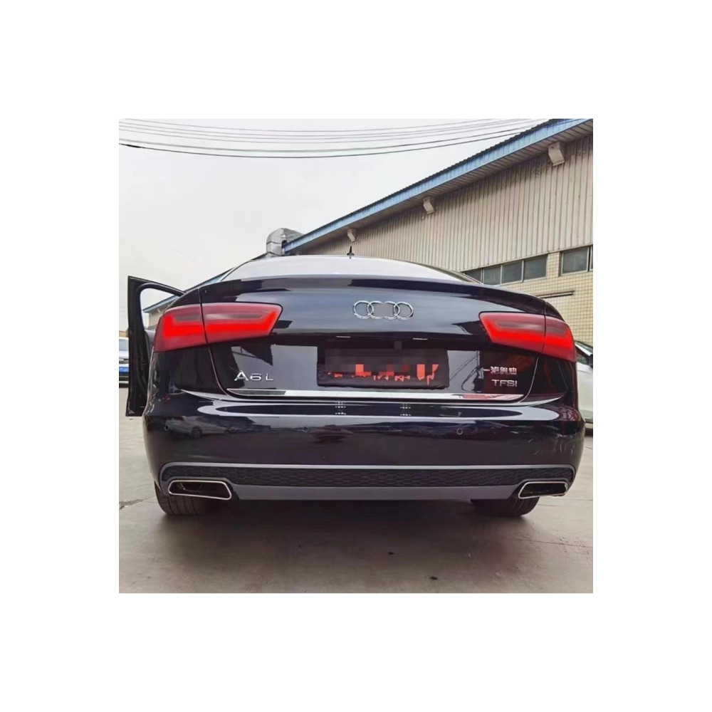 Audi A6 2012-2014 Uyumlu 2015+ Piano Black Facelift Difüzör