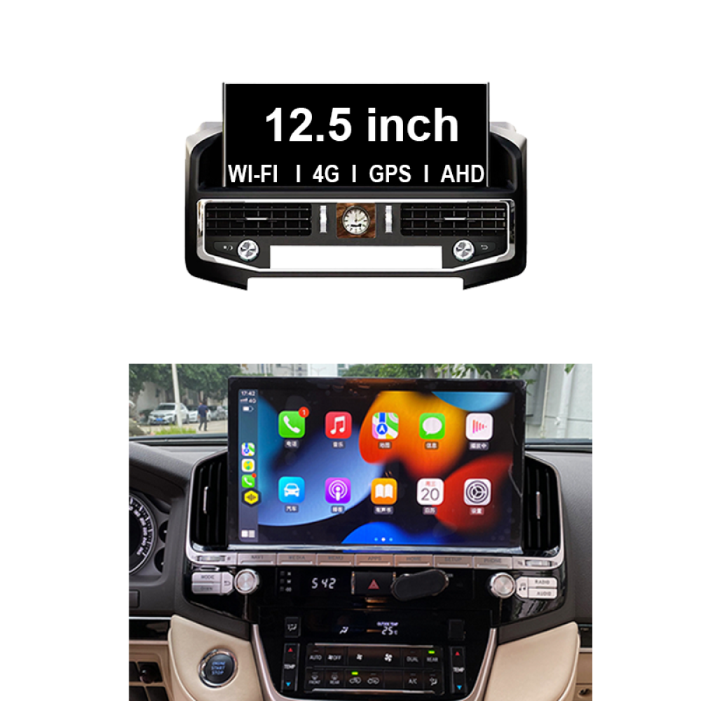 Toyota Land Cruiser 200 LC200 12.5 inch Android 13 - CarPlay - Android - GPS Navigasyon - Multimedya Ekran 2008-2021