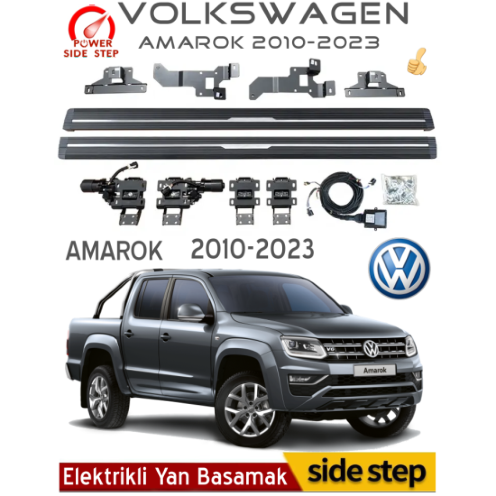 Volkswagen Amarok 2010-2023 Otomatik Elektrikli Yan Basamak
