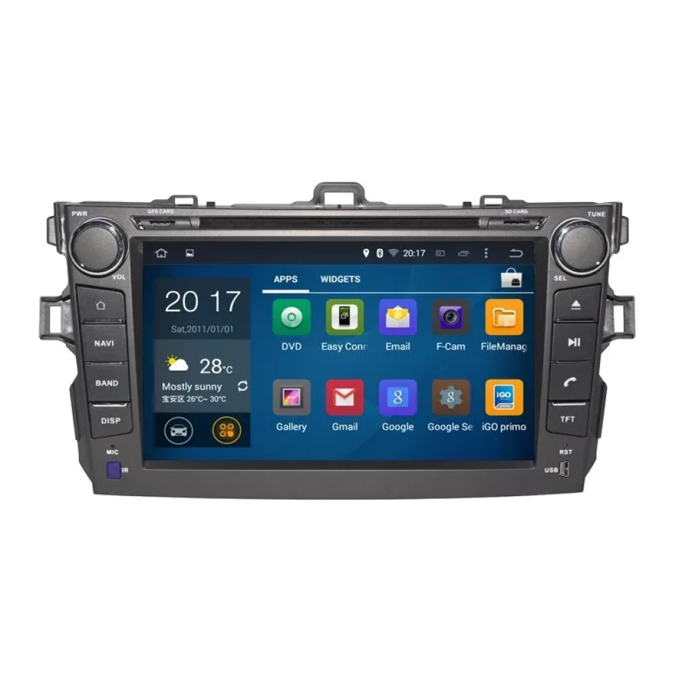 Toyota Corolla (2007-2011) 8 inç Android Multimedya ve Navigasyon Sistemi