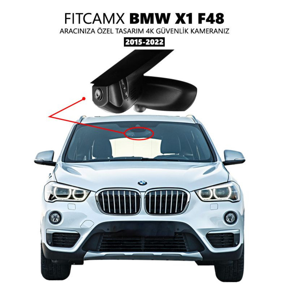 BMW X1 F48 Modele Özel 4K Araç Kamerası (2015-2022) (Model B)