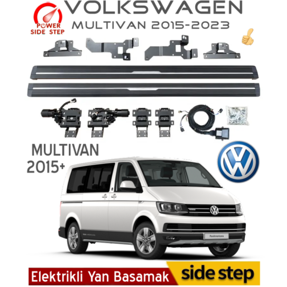 Volkswagen MultiVan 2015-2023 Otomatik Elektrikli Yan Basamak