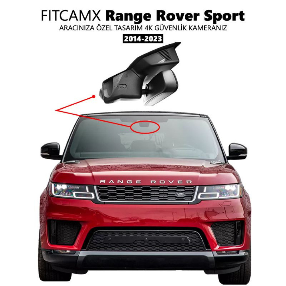 Range Rover Sport Modellere Özel 4K Araç Kamerası 2014 2015 2016 2017 2018 2019 2020 2021 2022 2023