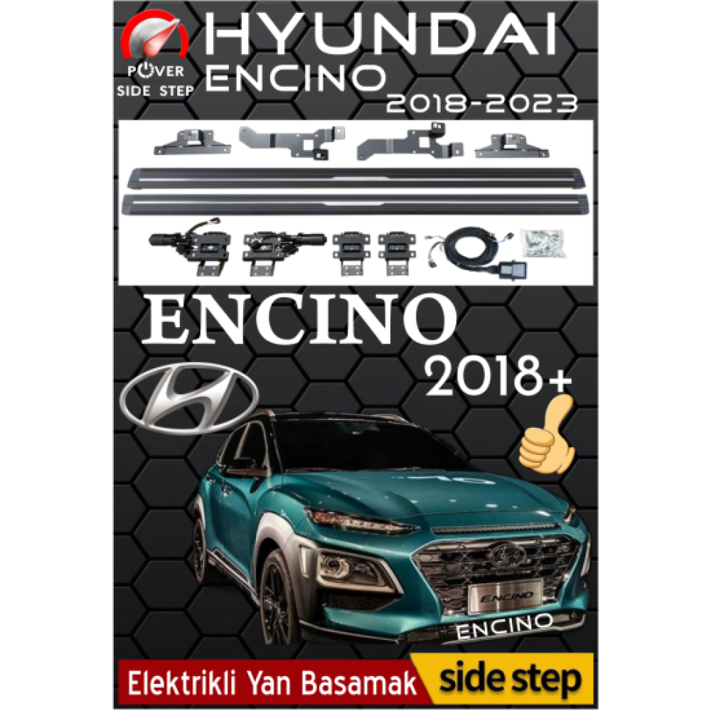 Hyundai Encino 2018-2023 Otomatik Elektrikli Yan Basamak