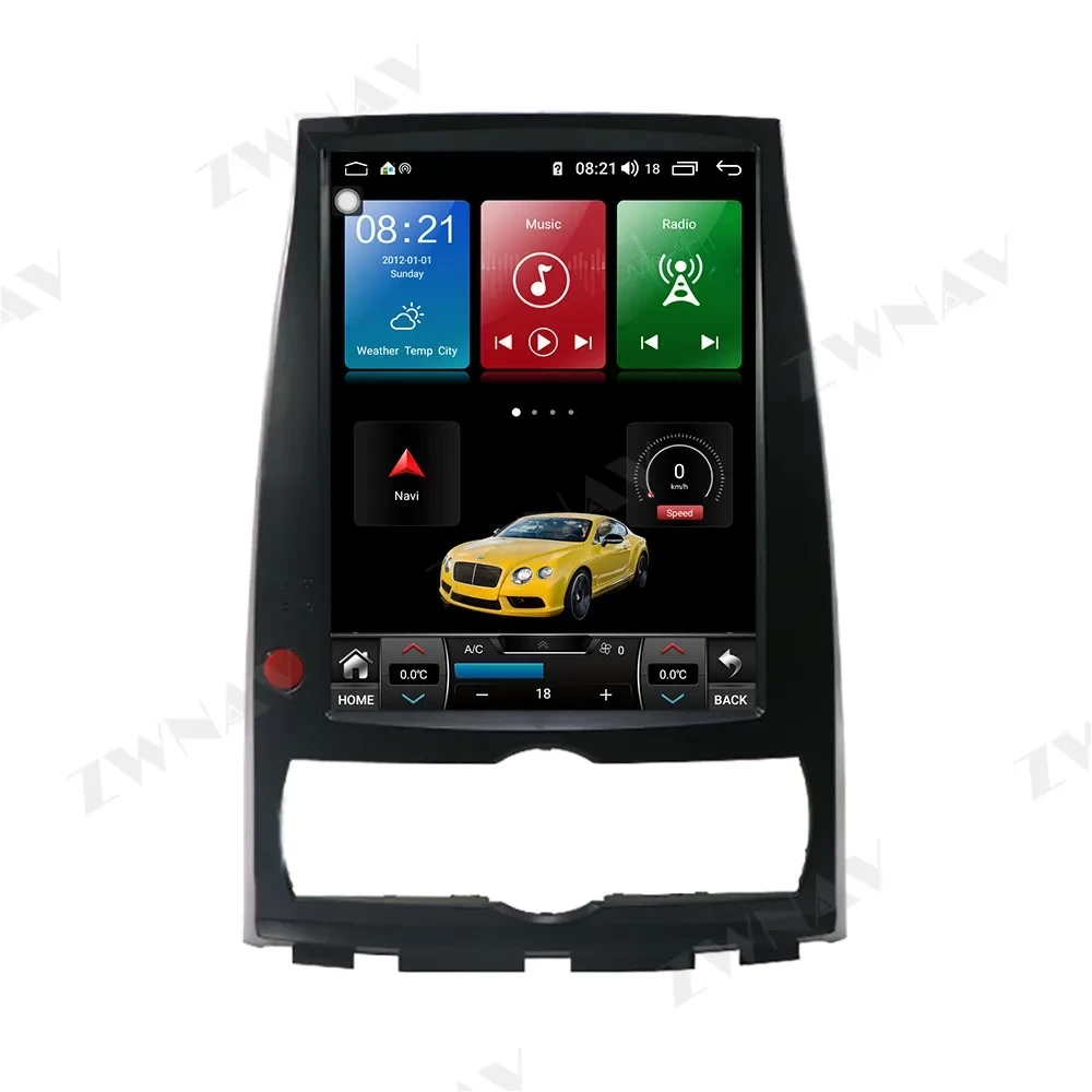 Hyundai Rohens Genesis Coupe Tesla Stil Dikey Ekran Android 13.0 Multimedya Sistemi