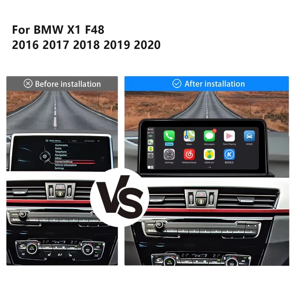 BMW X1 F48 Android Multimedya Sistemi - 10.25 İnç IPS Ekran (2016–2017)