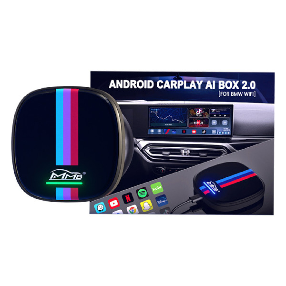 MMB BMW 2.0 Android 13 8+128GB Kablosuz Wireless CarPlay Android Box Wi-Fi SIM Kart HDMI Output Google Play Store Netflix Youtube