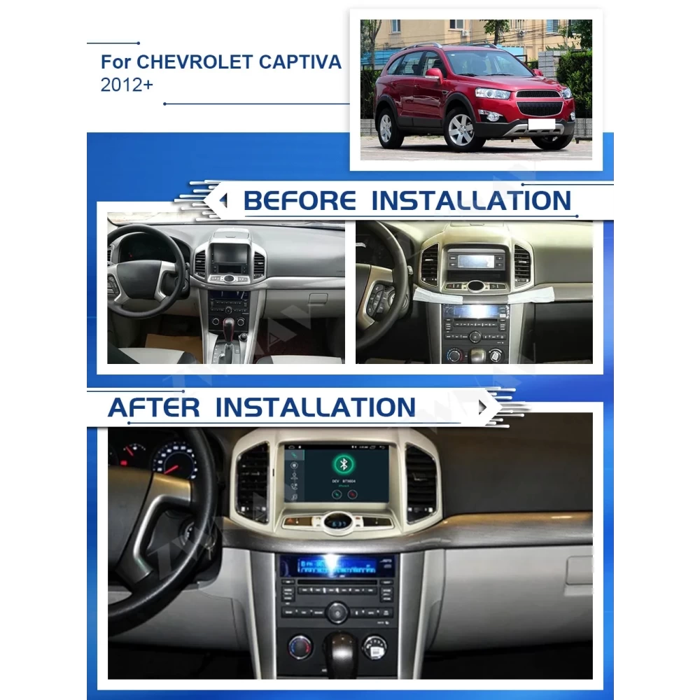 Chevrolet Captiva (2012-2016) Android 12.0 Multimedya ve Navigasyon Sistemi
