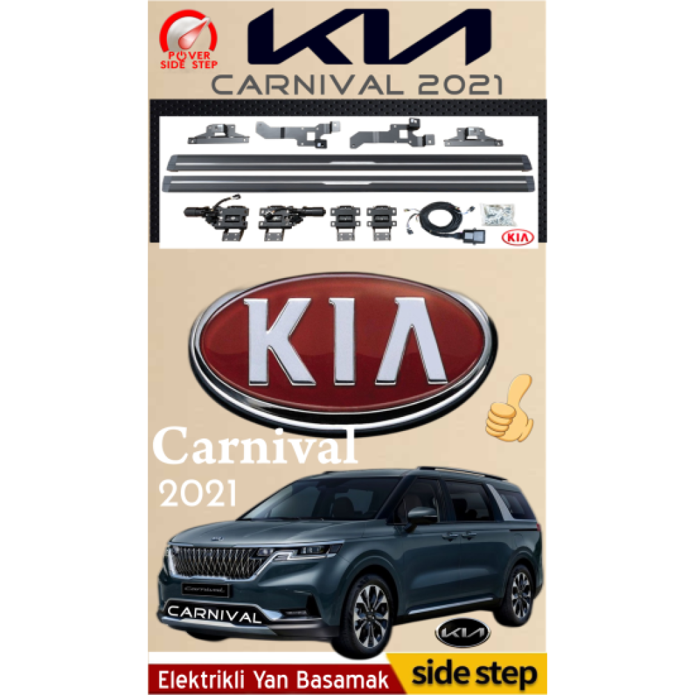 Kia Carnival 2021 Otomatik Elektrikli Yan Basamak