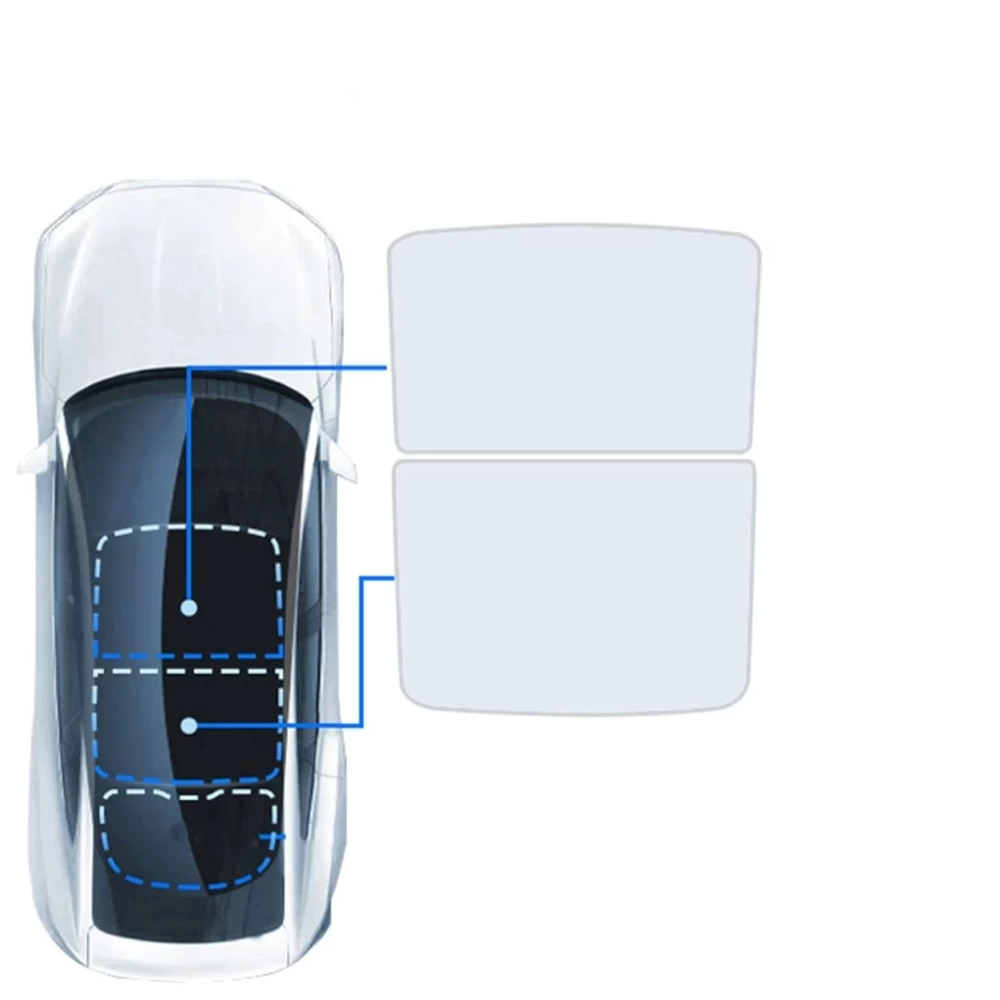 Tesla Model Y 2019-2024 Cam Tavan Güneşlik Esnek Telli