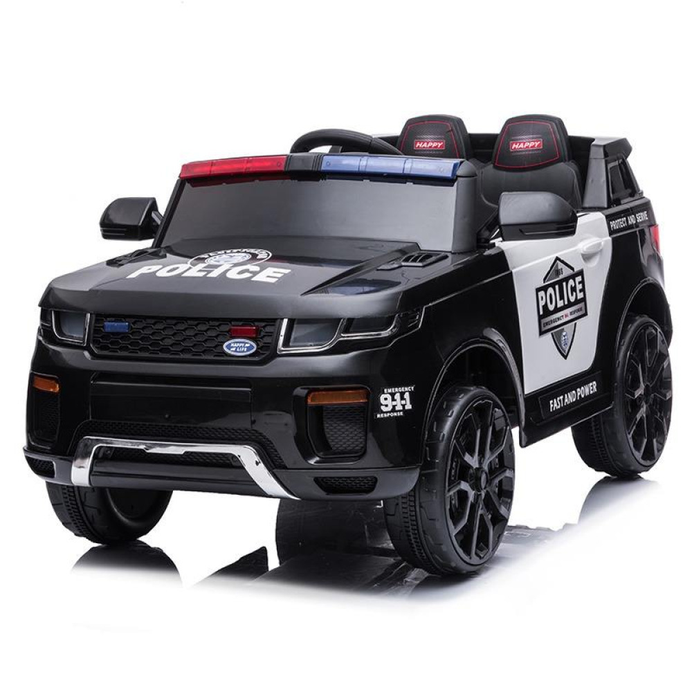 12V City-Patrol Polis Aracı - Ev İçi Kullanıma Uygun Kompakt Tasarım, Işıklı ve Sirenli, 2.4G Uzaktan Kumandalı ve MP3 Destekli Ekonomik Akülü Devriye Arabası
