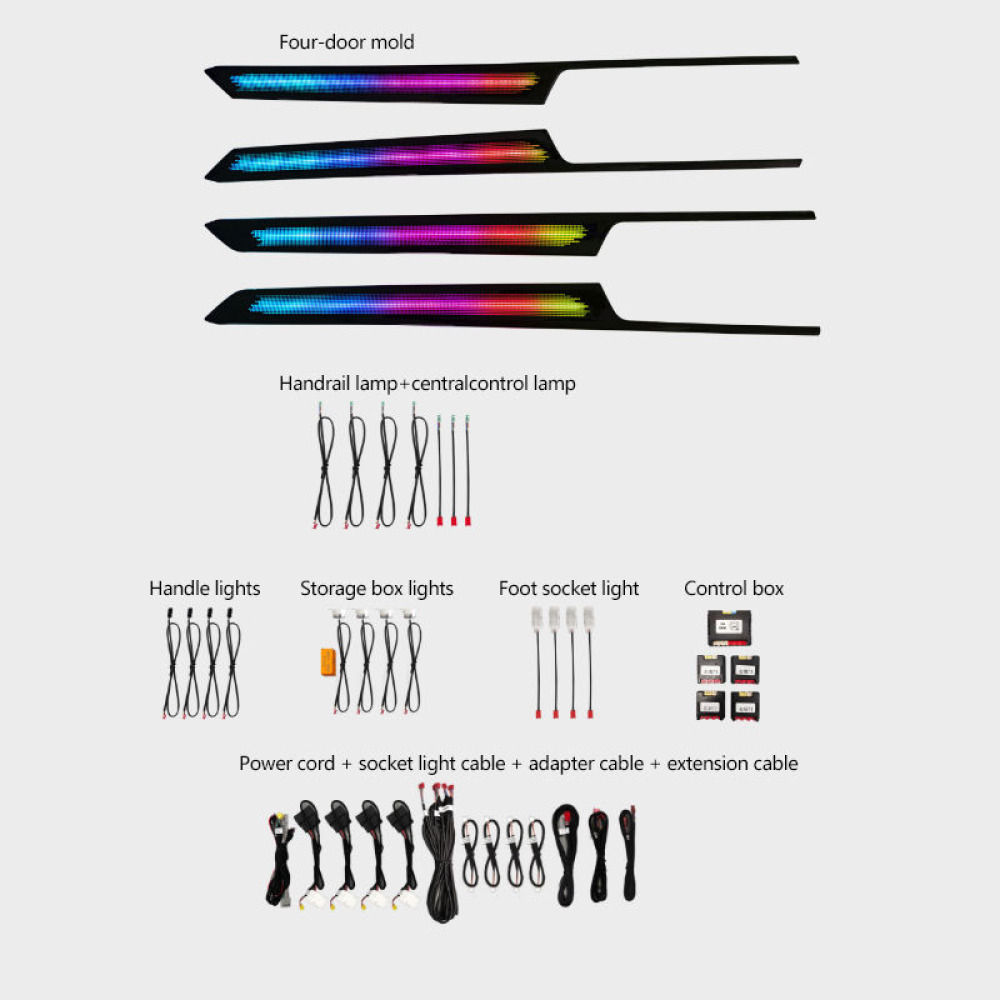 Volkswagen Passat CC Araca Özel RGB Led Işık Ambiyans Atmosfer Aydınlatma 2021 2022 2023 2024 2025