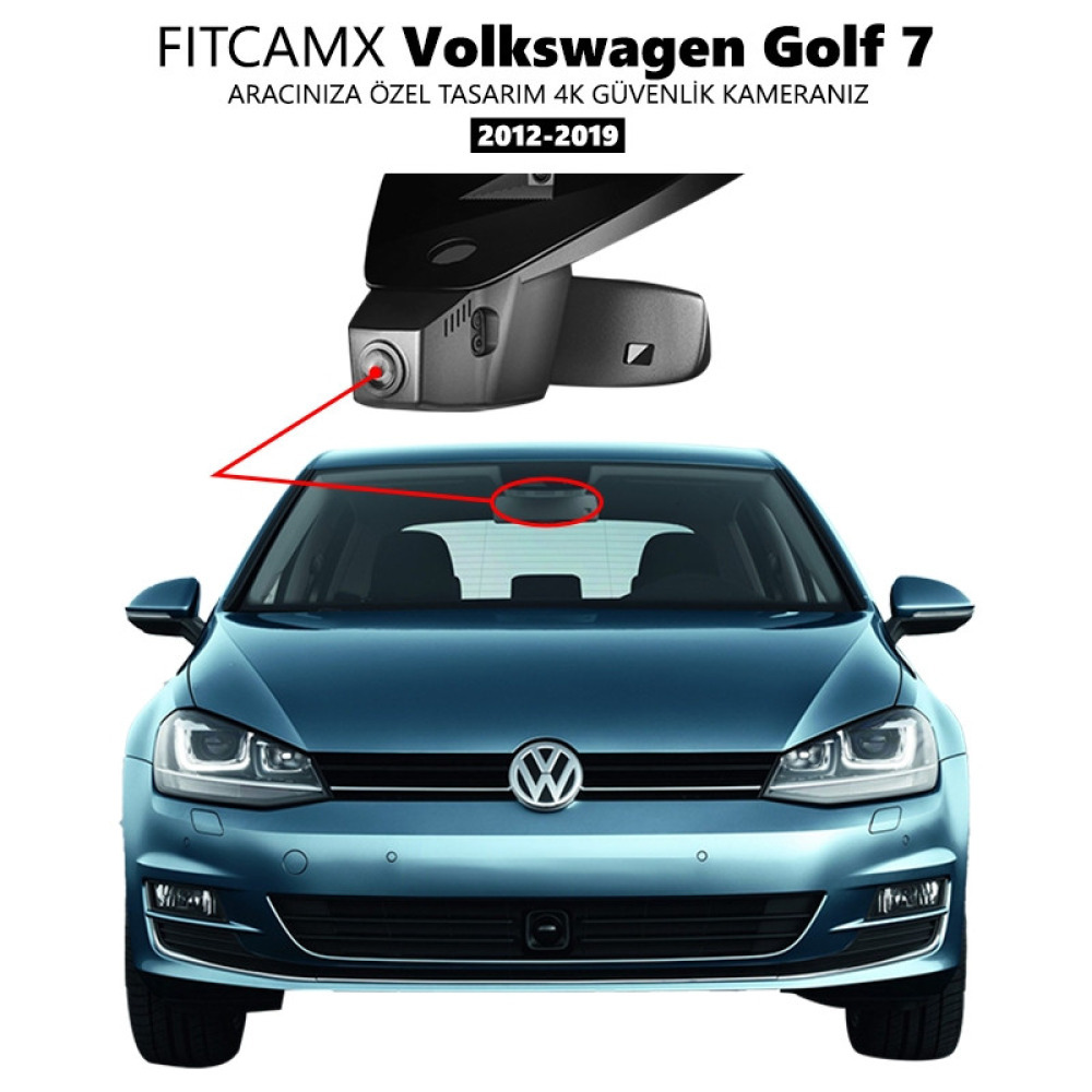 Volkswagen Golf Modele Özel 4K Araç Kamerası (2012-2019) (Model A)