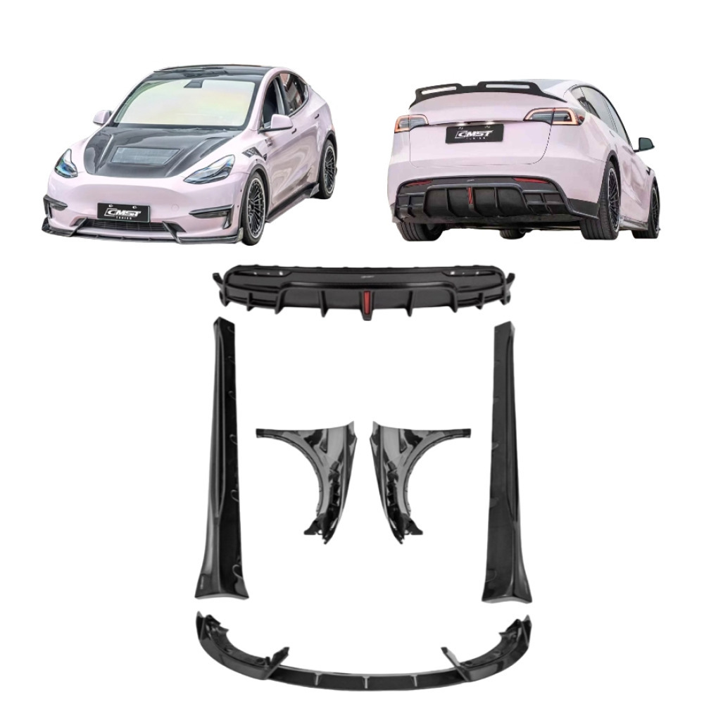 Tesla Model Y 19+ CMST Kuru Karbon Fiber Body Kit Seti