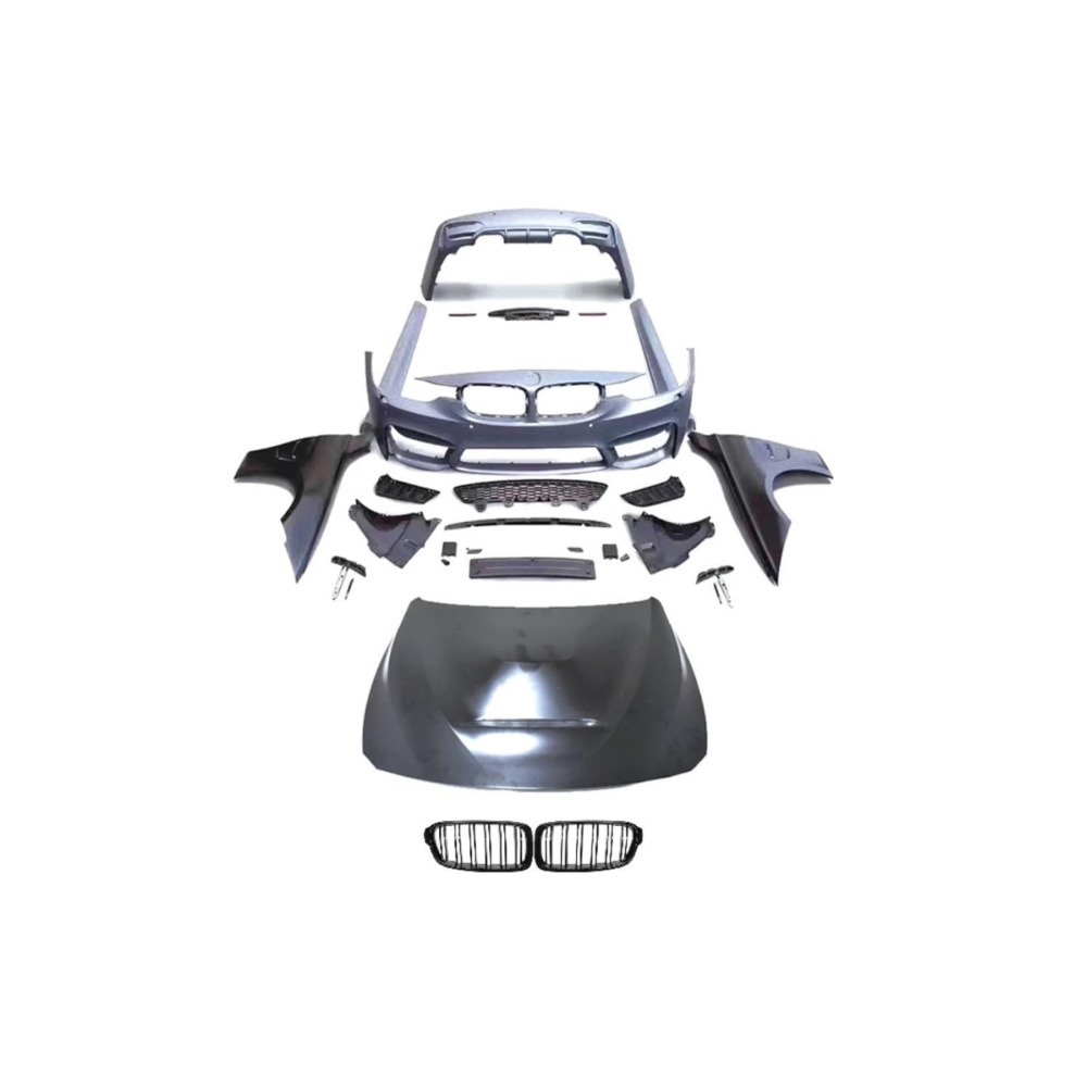 Bmw 3 Serisi F30 İçin Uyumlu M3 Bodykit 2013+ ( Çamurluk Ve Kaput Dahil Set )