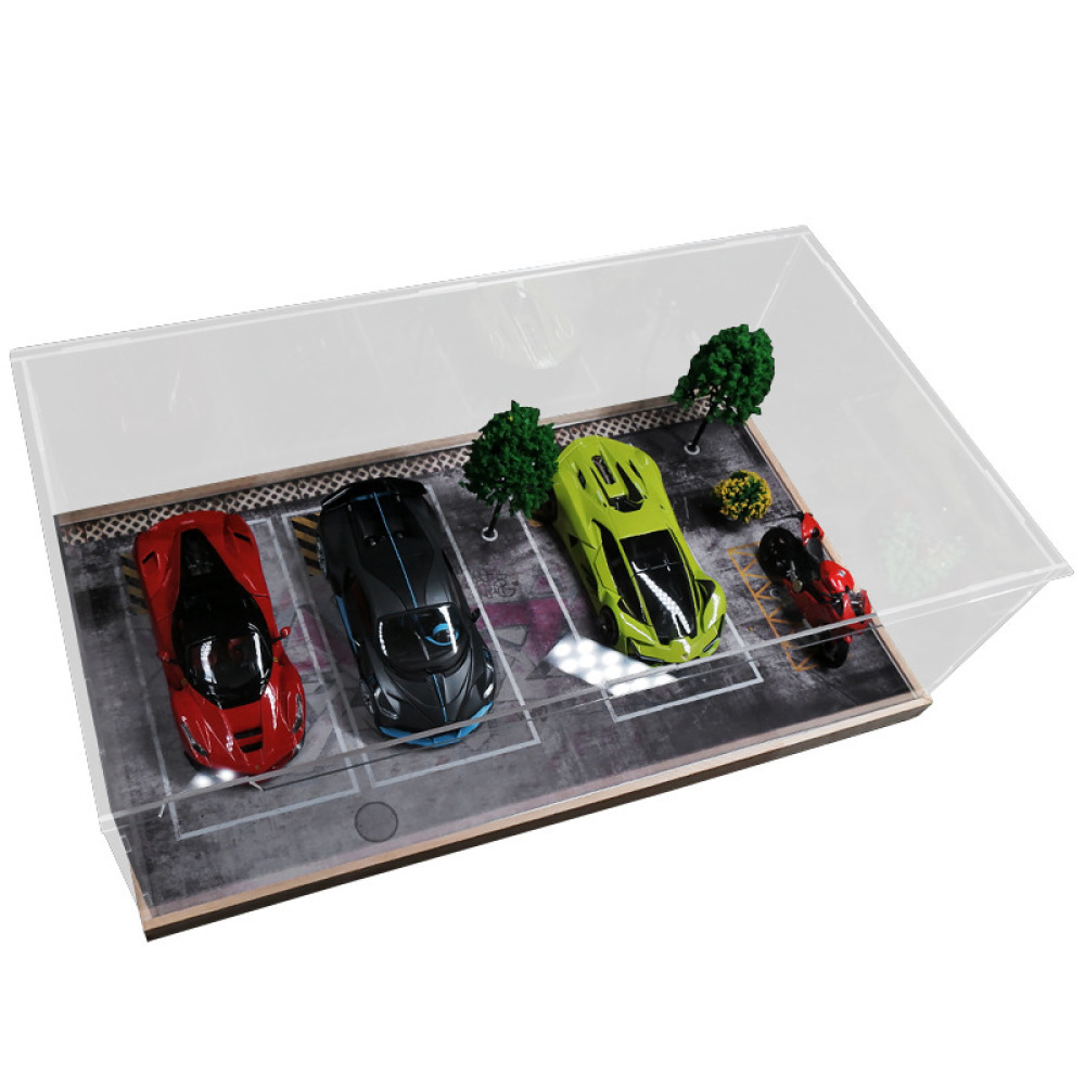 1/24 Ölçekli VIP Akrilik Sergi Kabini – Diecast Koleksiyonunuz İçin Kristal Netliğinde Profesyonel Galeri